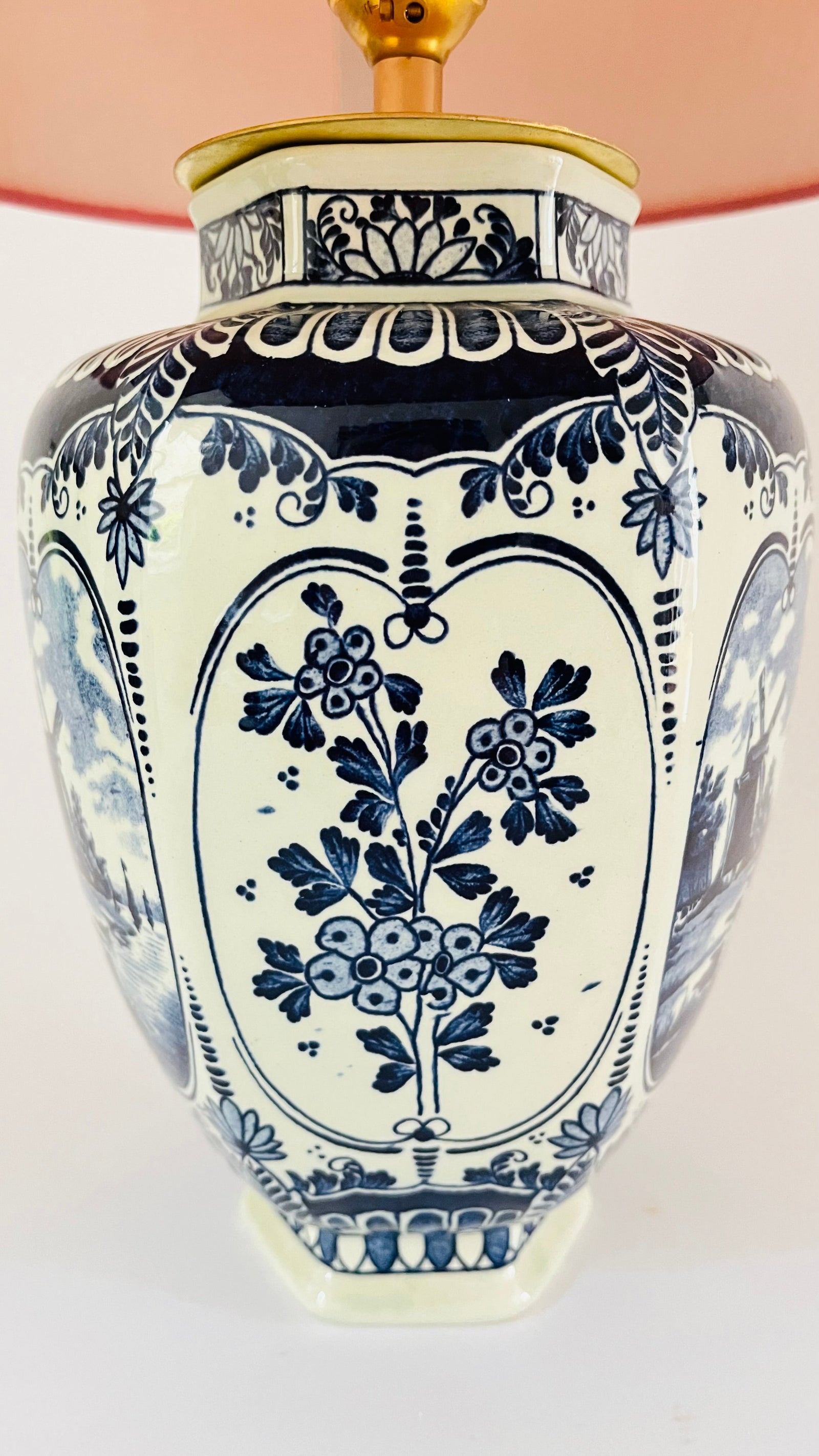 Antique Delft Lamp