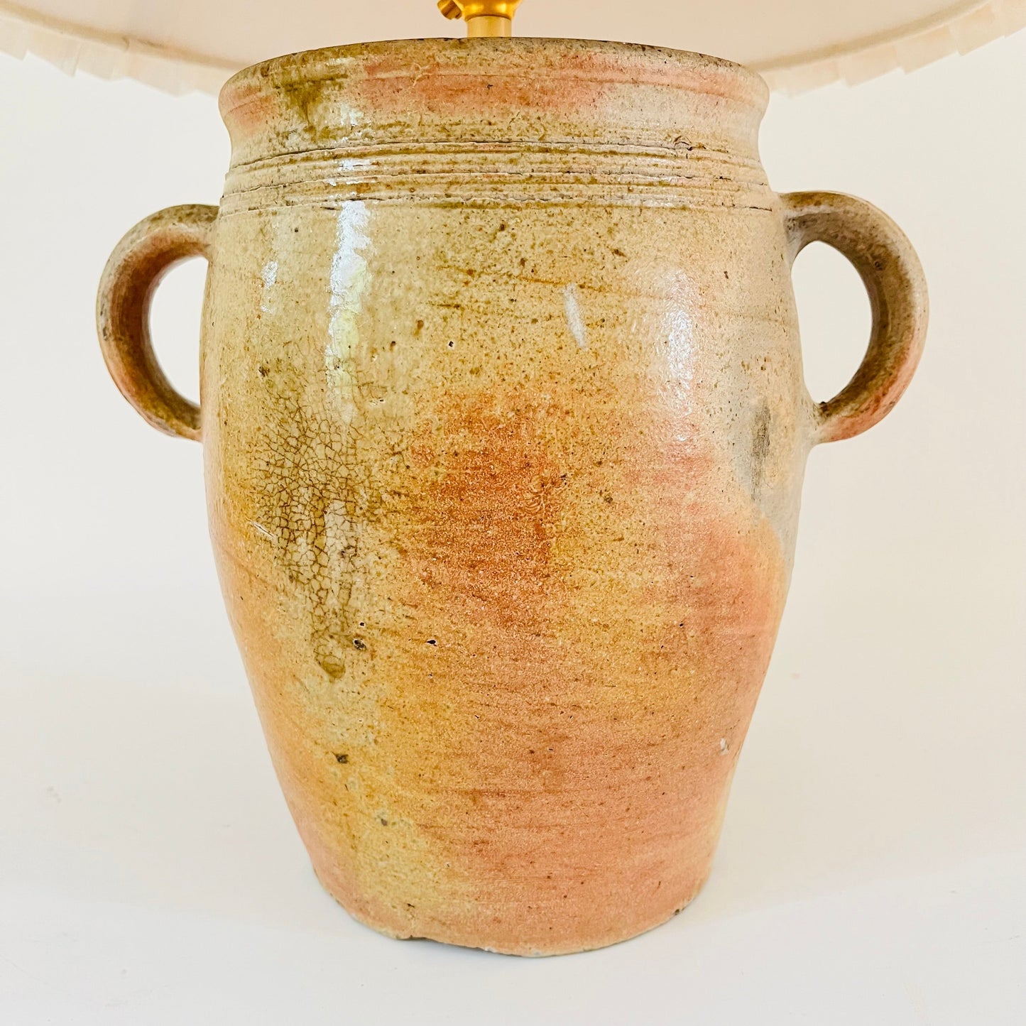 Antique French Confit Jar Lamp
