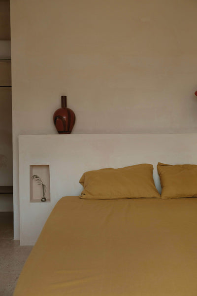 Hemp Duvet Cover Caramel