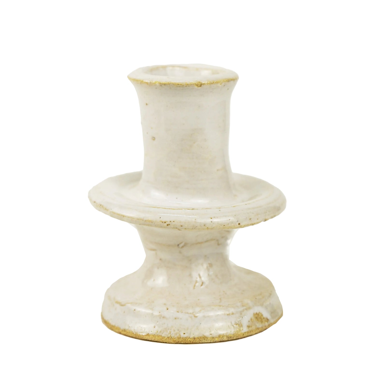 White Tamegroute Candlestick Holder