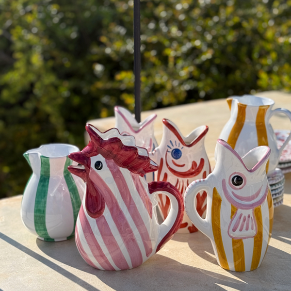 Coq Stripes Pink Carafe