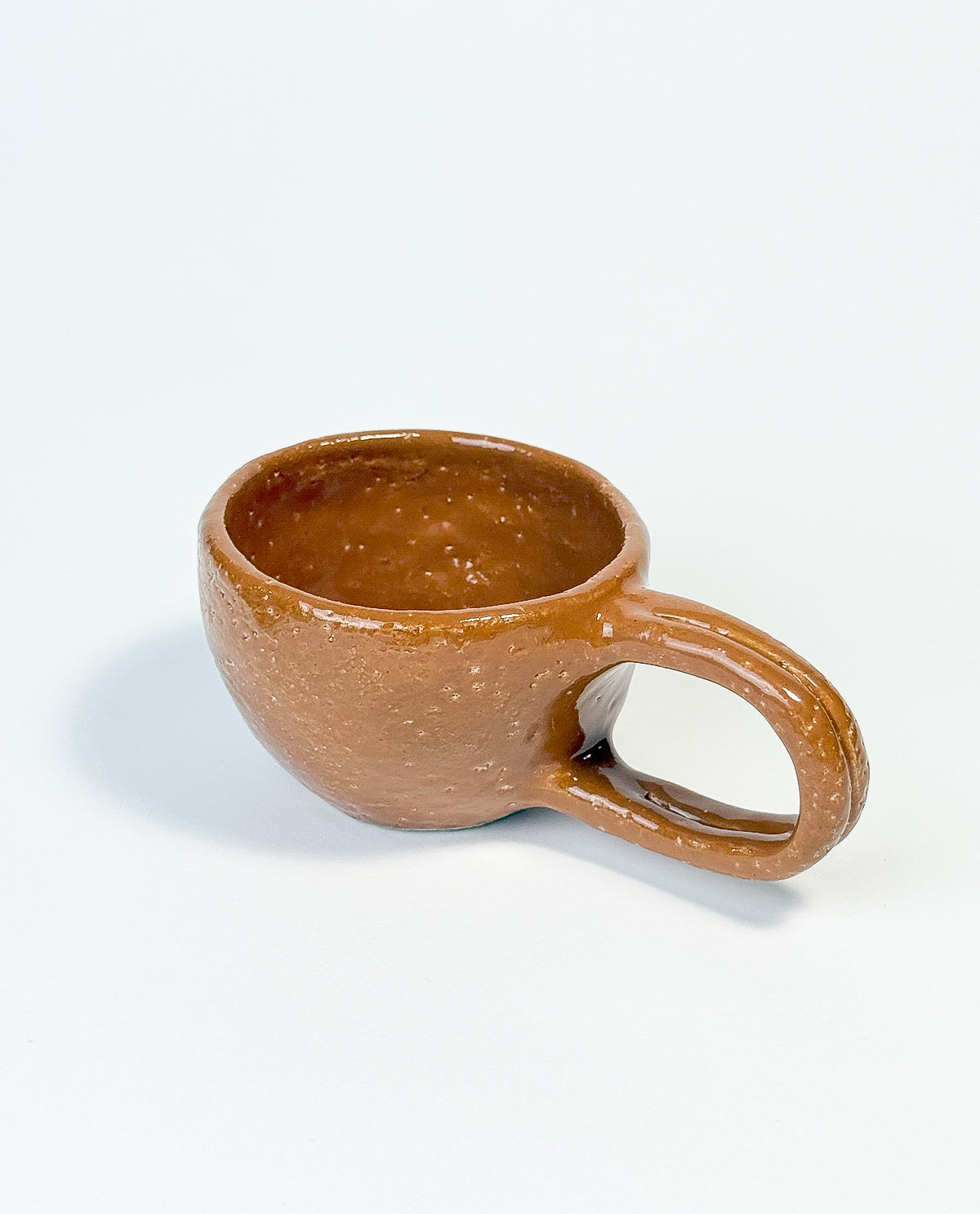 CARAMEL GLAZE HANDMADE CERAMIC TEA CUP