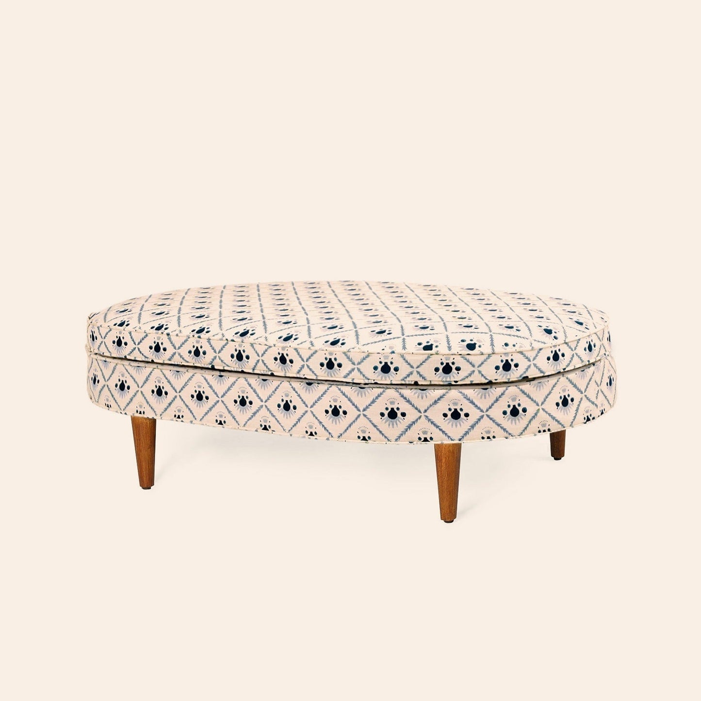 Carlotta Ottoman, Oxford Blue