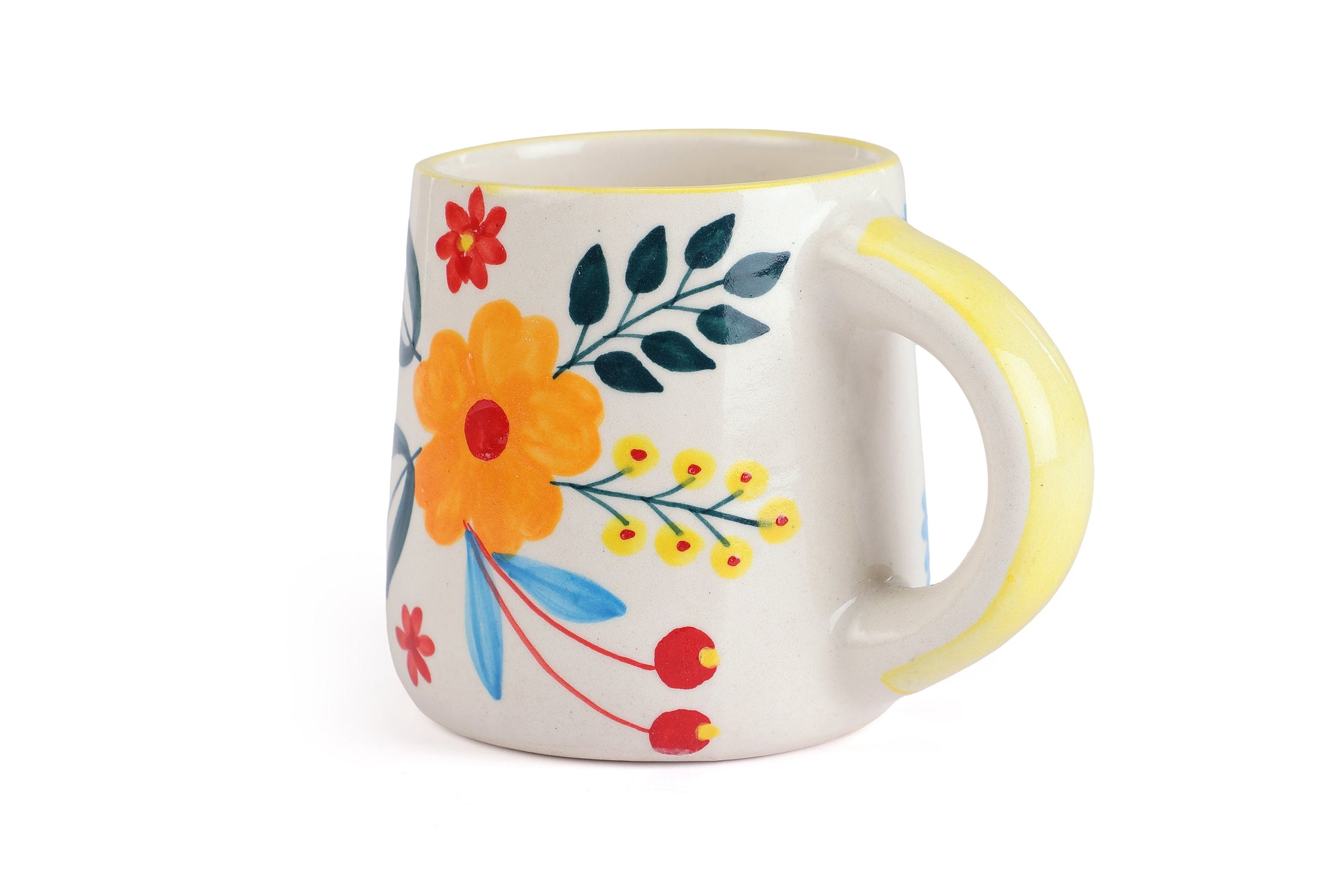 Floral Extravaganza Coffee Mug- Multi (Set of 4)