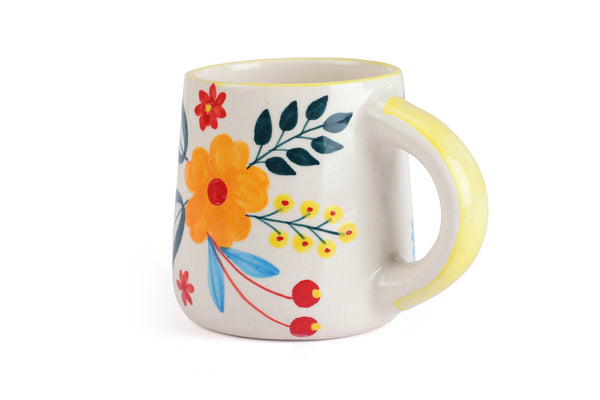 Floral Extravaganza Coffee Mug- Multi (Set of 4)