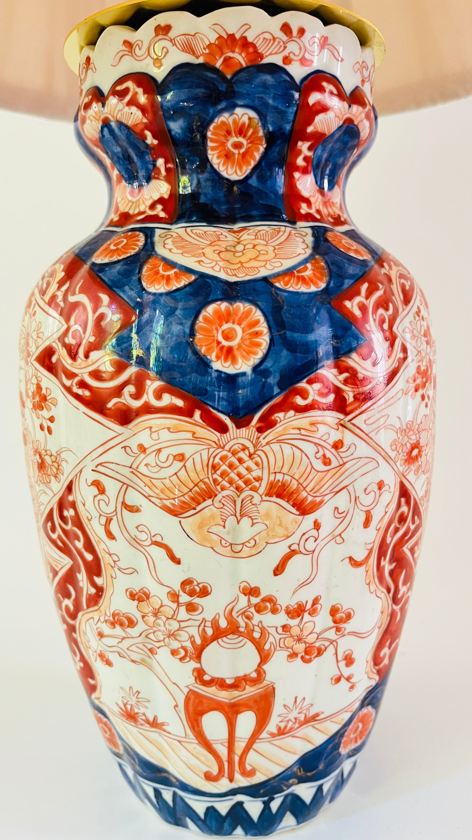 Antique Japanese Imari Lamp