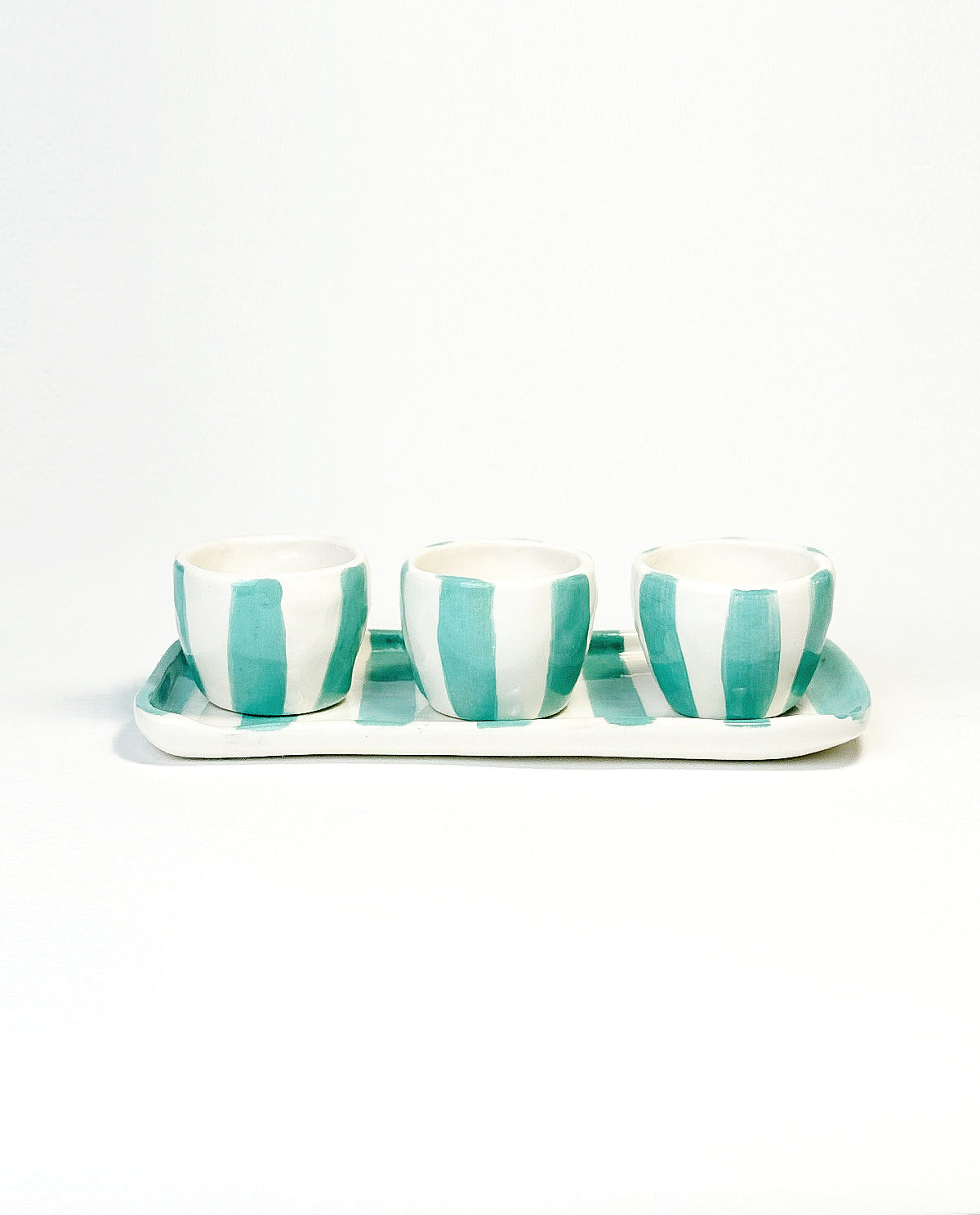 CERAMIC ESPRESSO CUPS WITH VERAMAN STRIES