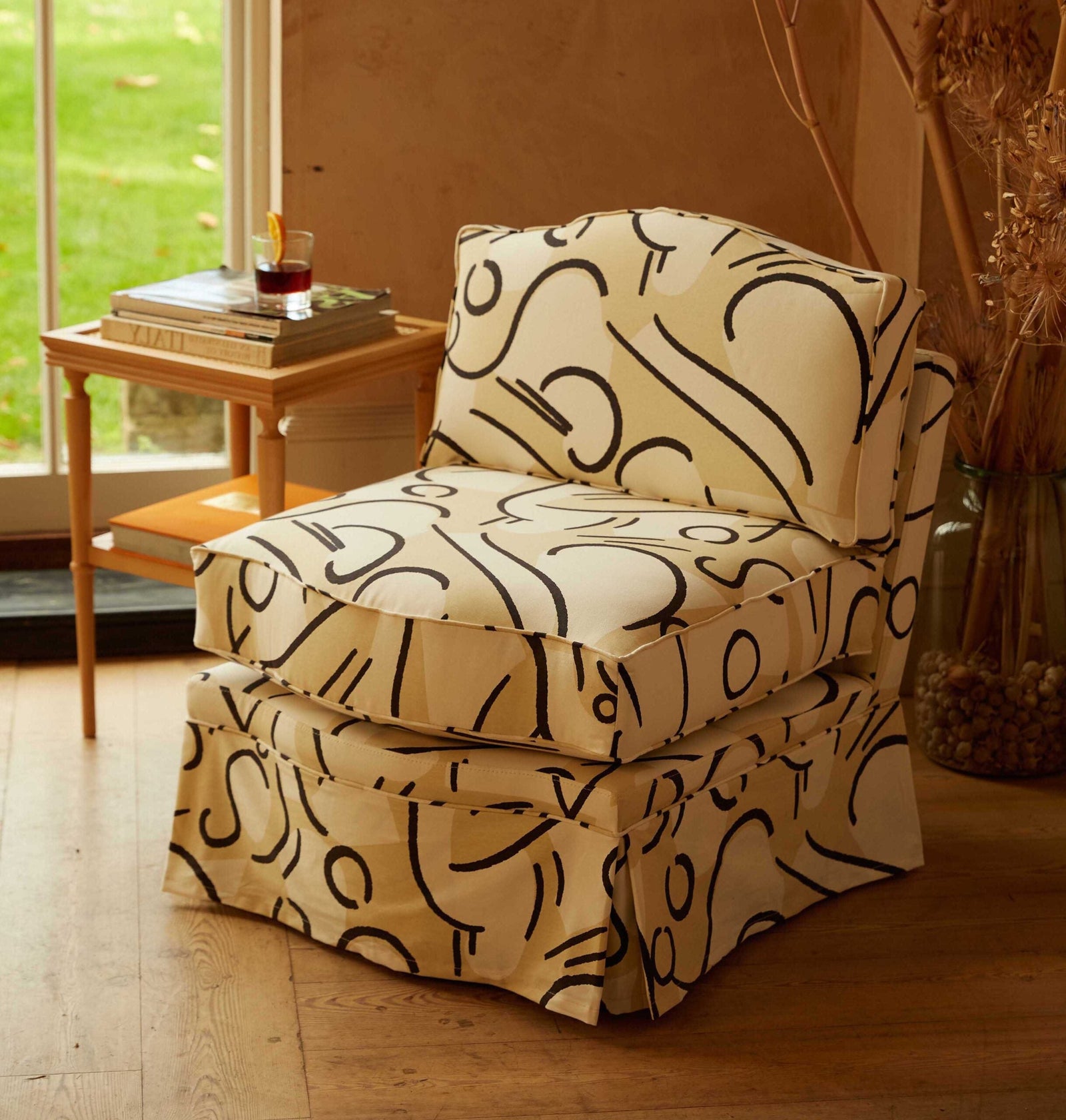 Felix Slipper Chair, Pepper