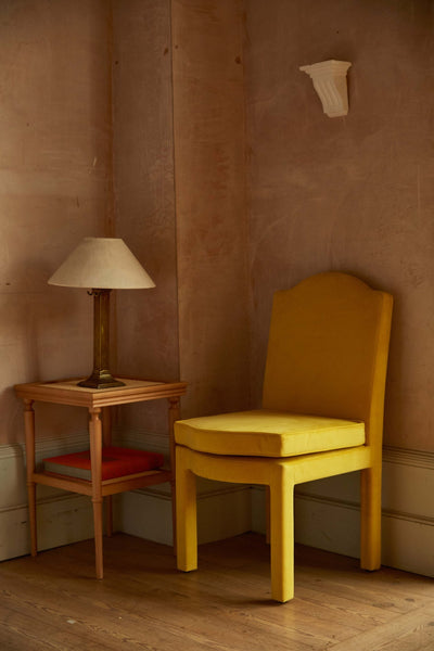 Pair of Leo Dining Chairs, Cinnamon Velvet