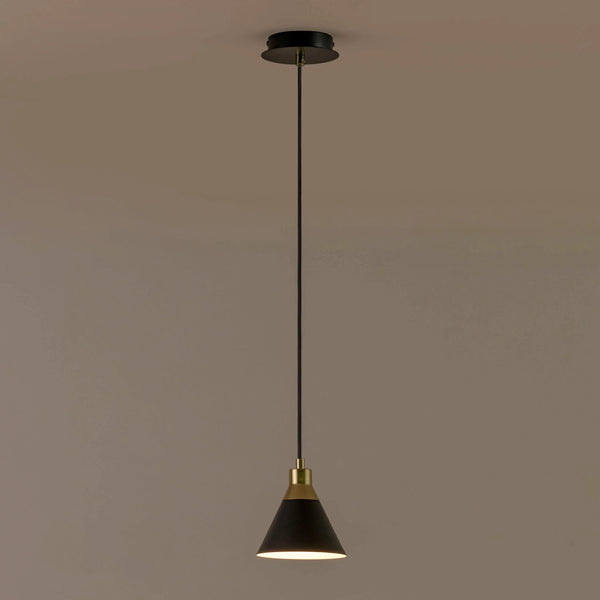 Charcoal grey cone pendent ceiling light