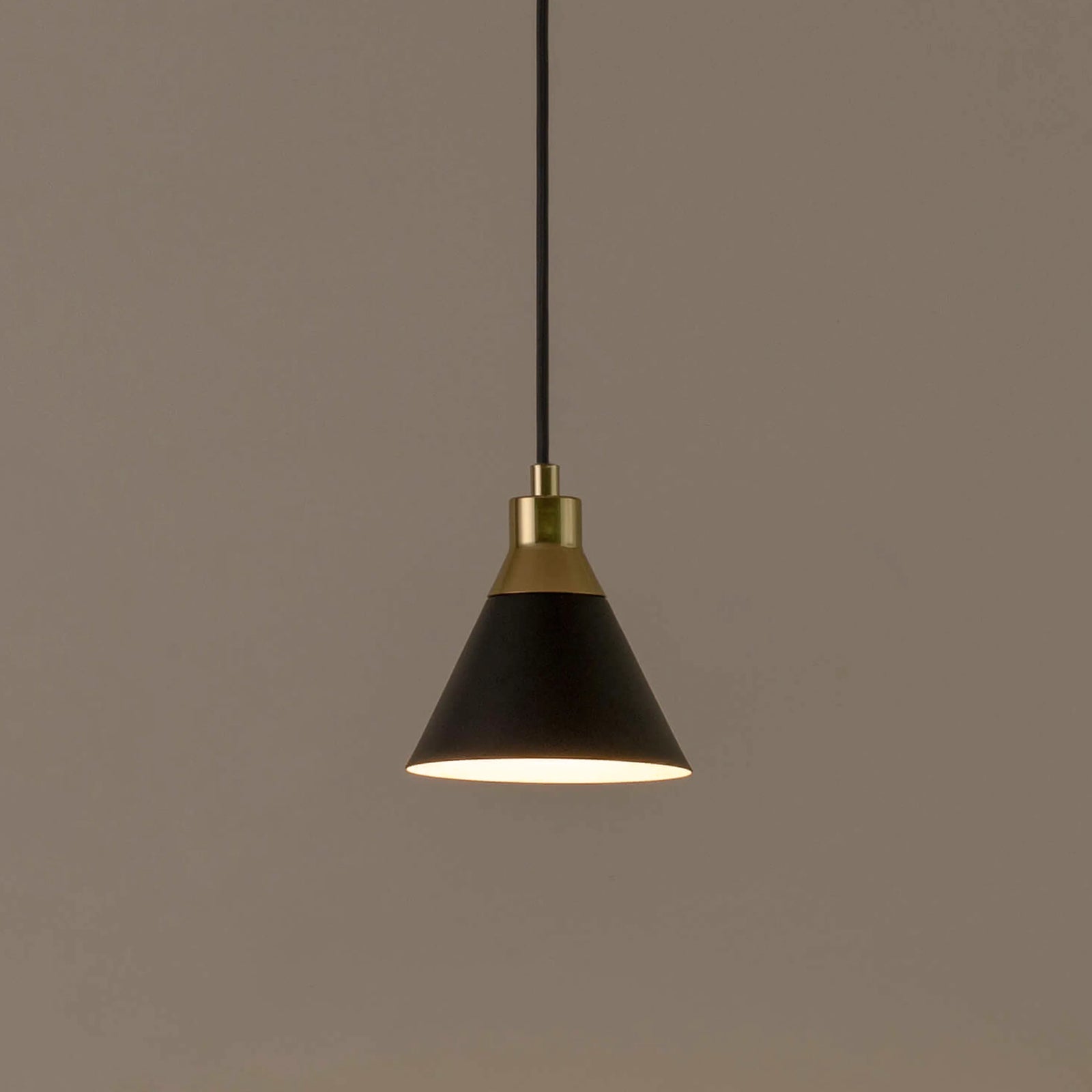 Charcoal grey cone pendent ceiling light