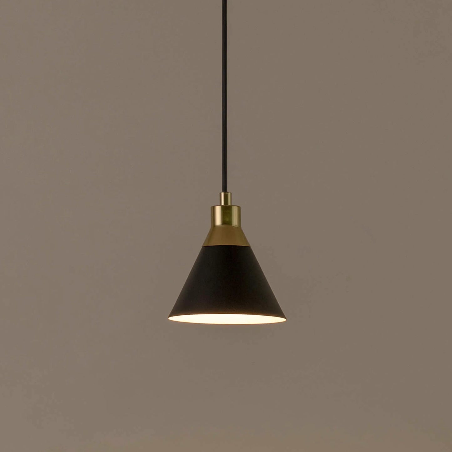 Charcoal grey cone pendent ceiling light