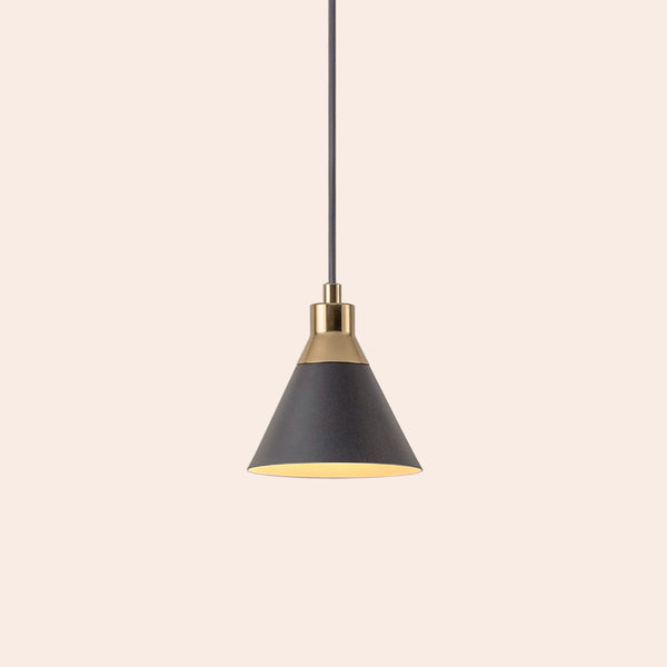Charcoal grey cone pendent ceiling light
