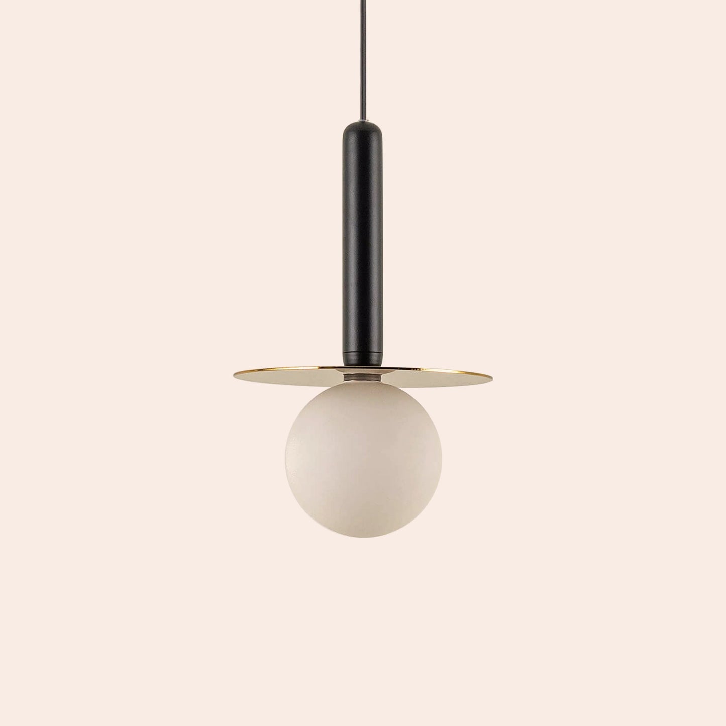 Charcoal grey plate pendant light