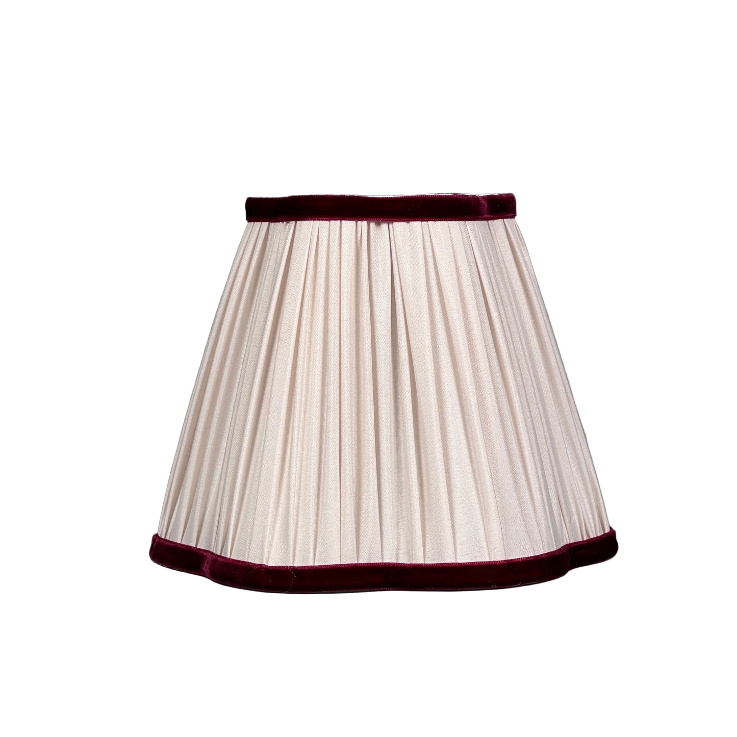 Lampshade Ivory With Burgundy Trim
