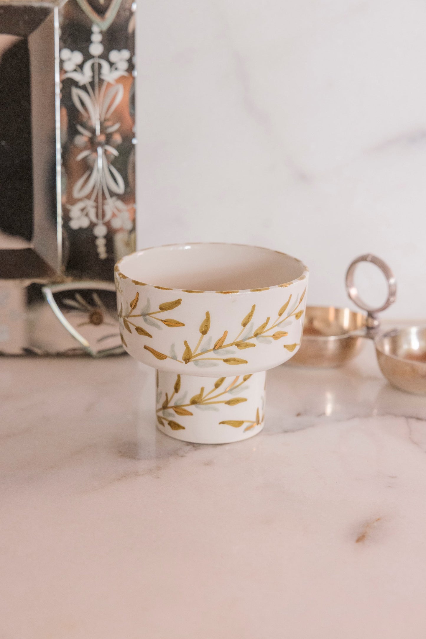 Appetizer Bowl - Gold Leaves