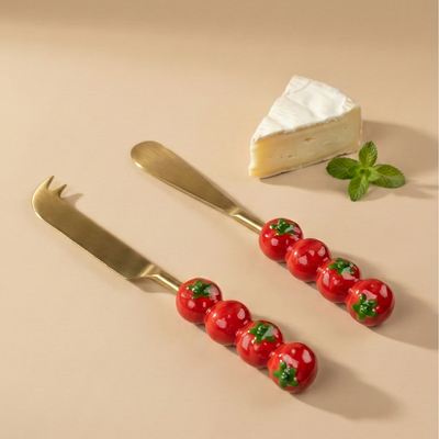 Tomatoes Handle Cheese Knife Set for Wholesale
