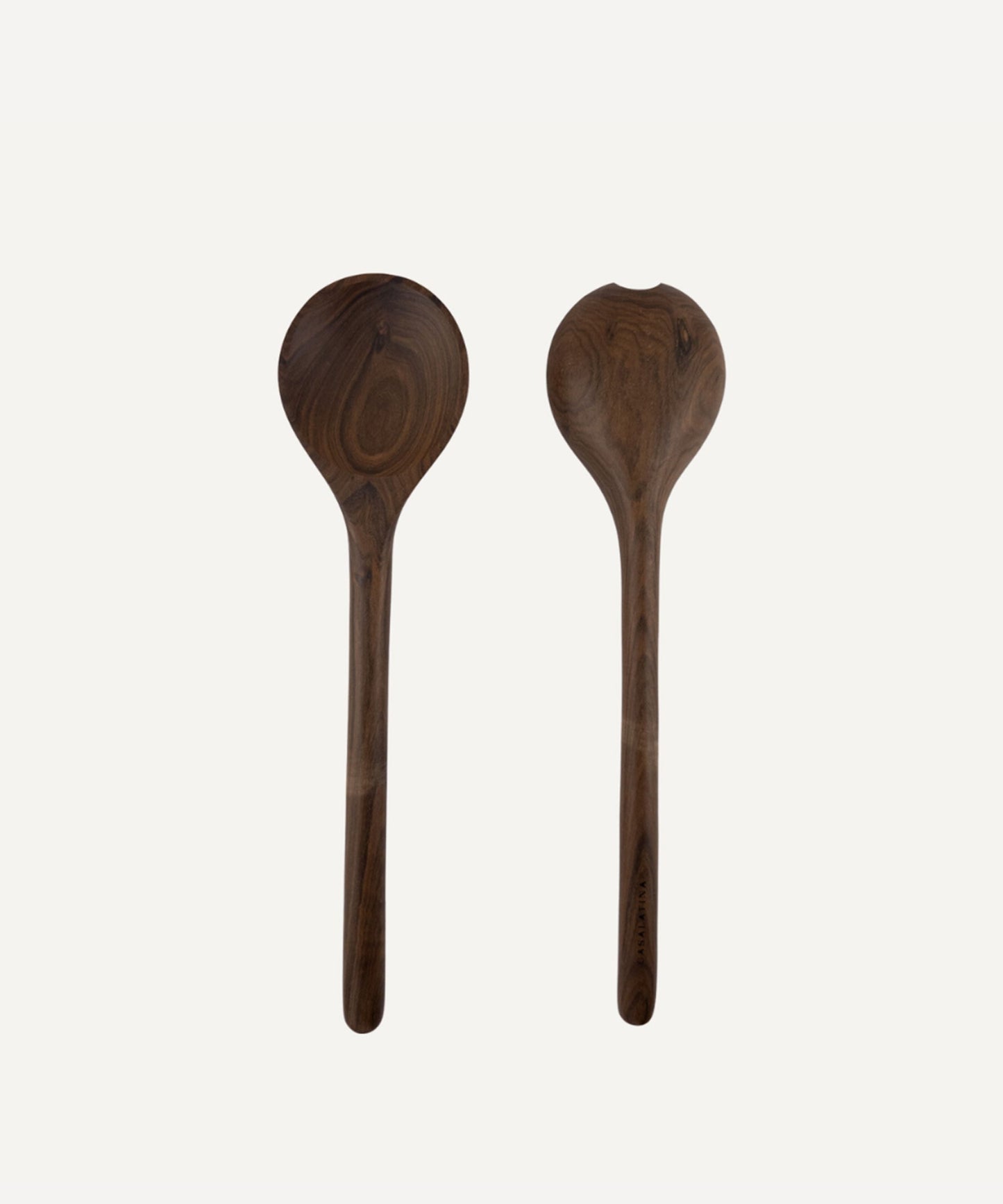 Lara salad servers - hand-carved tropical hardwood pair, Guadalupe, Venezuela