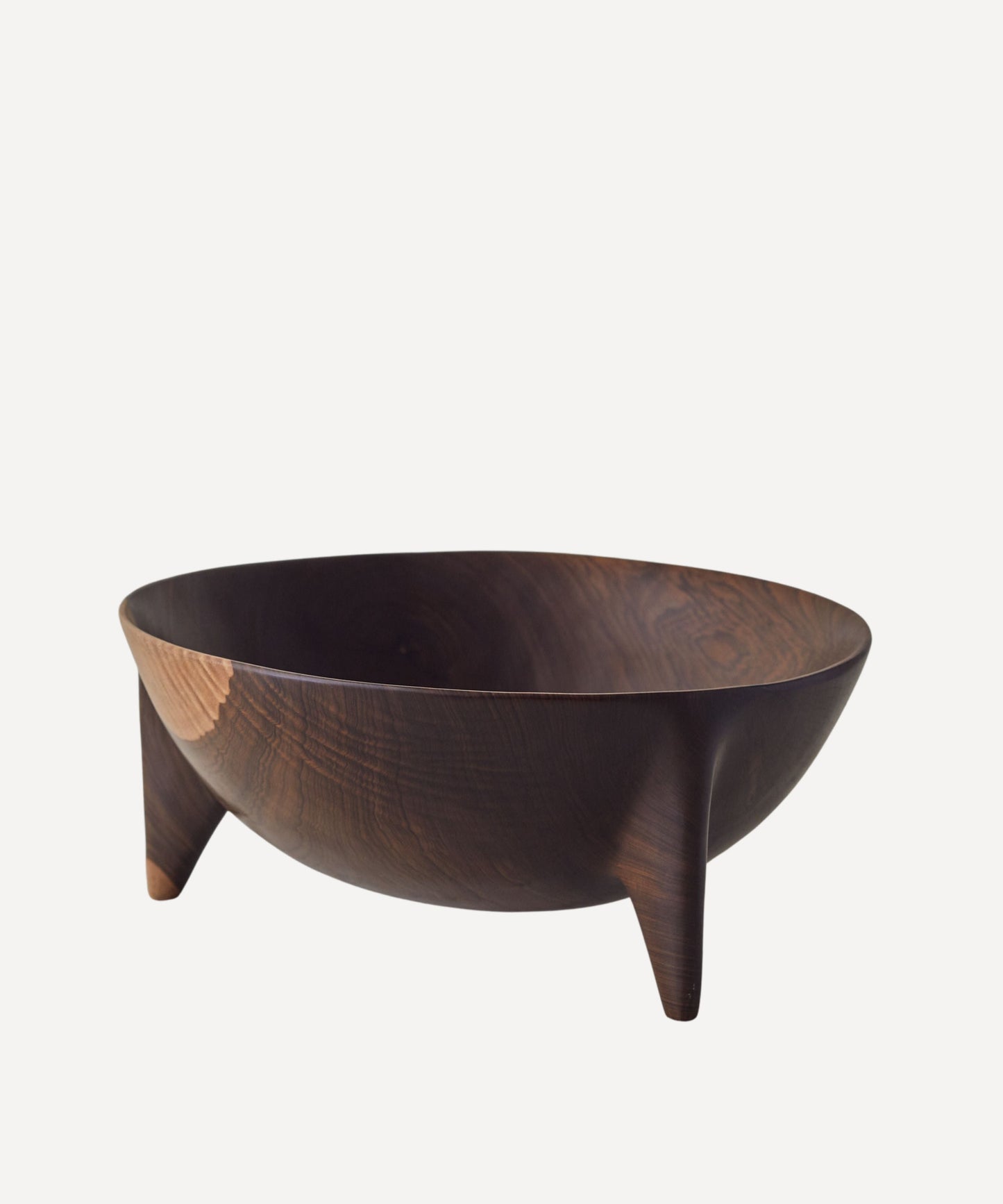 Lara bowl - three-legged hand-carved tropical hardwood, Guadalupe, Venezuela