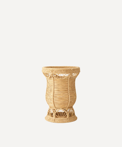 Deco Vase - Handwoven Iraca Palm - Natural