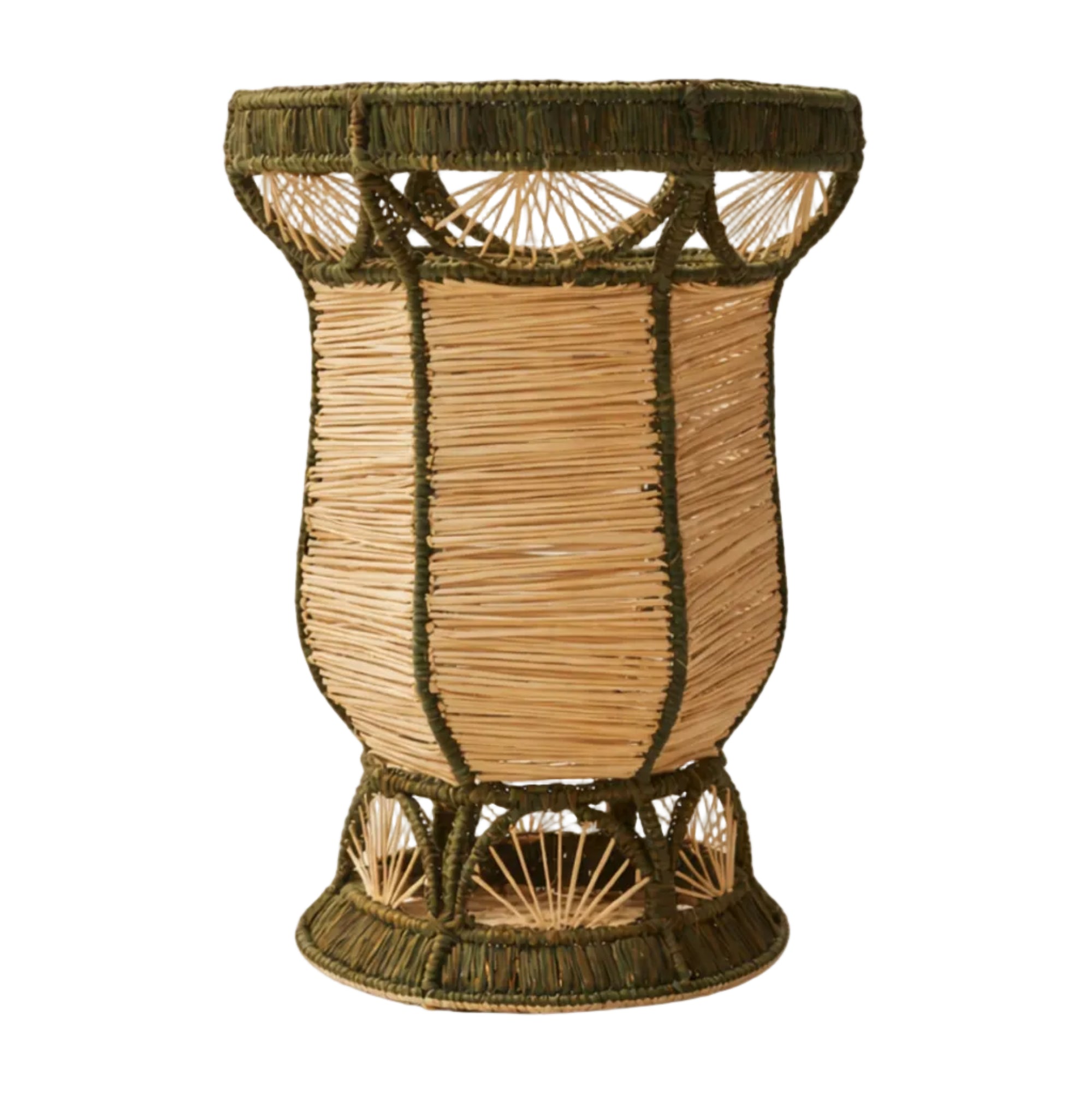 Deco Vase - Handwoven Iraca Palm - Green