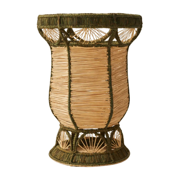 Deco Vase - Handwoven Iraca Palm - Green