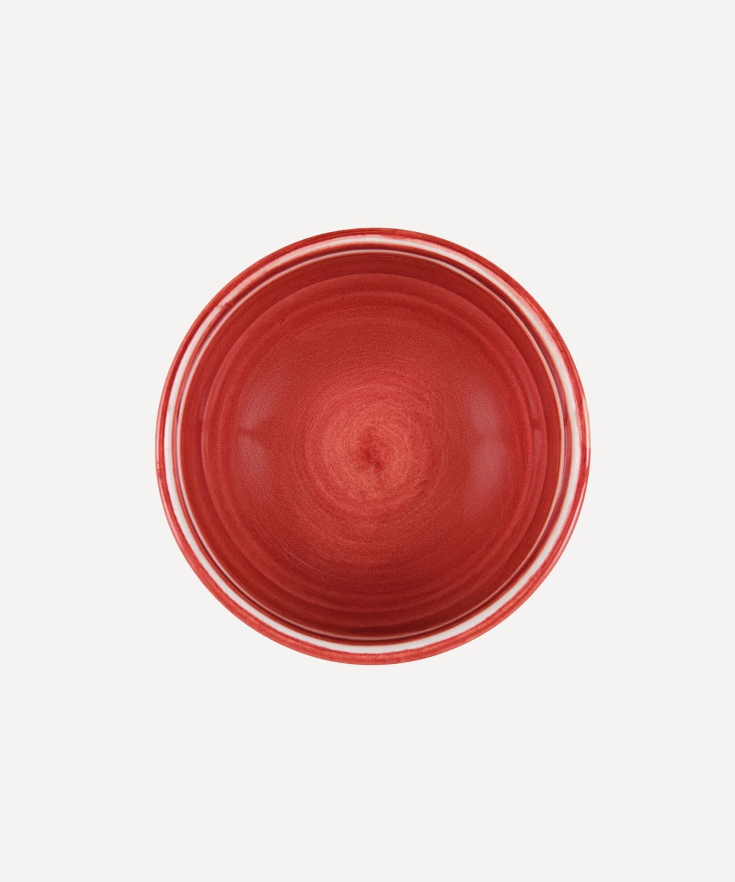 Hand-painted Carmen del Viboral ceramic bowl in Rust Red, Colombia