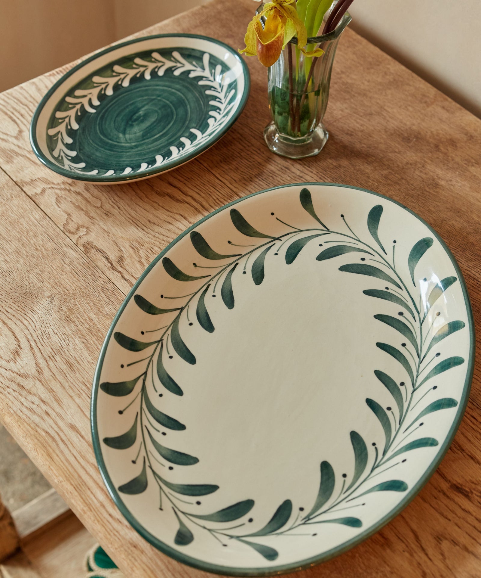 Helecho Serving Trays (set of two) - Teal