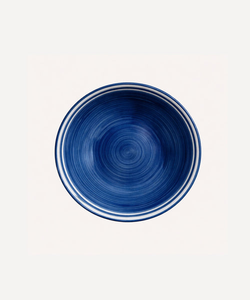 Deep Blue Helecho bowl — small hand-painted ceramic tapas bowl