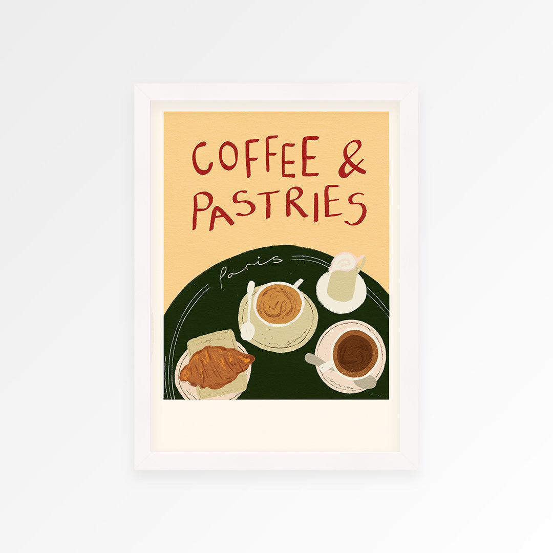 Coffee & Pastries in Paris Print