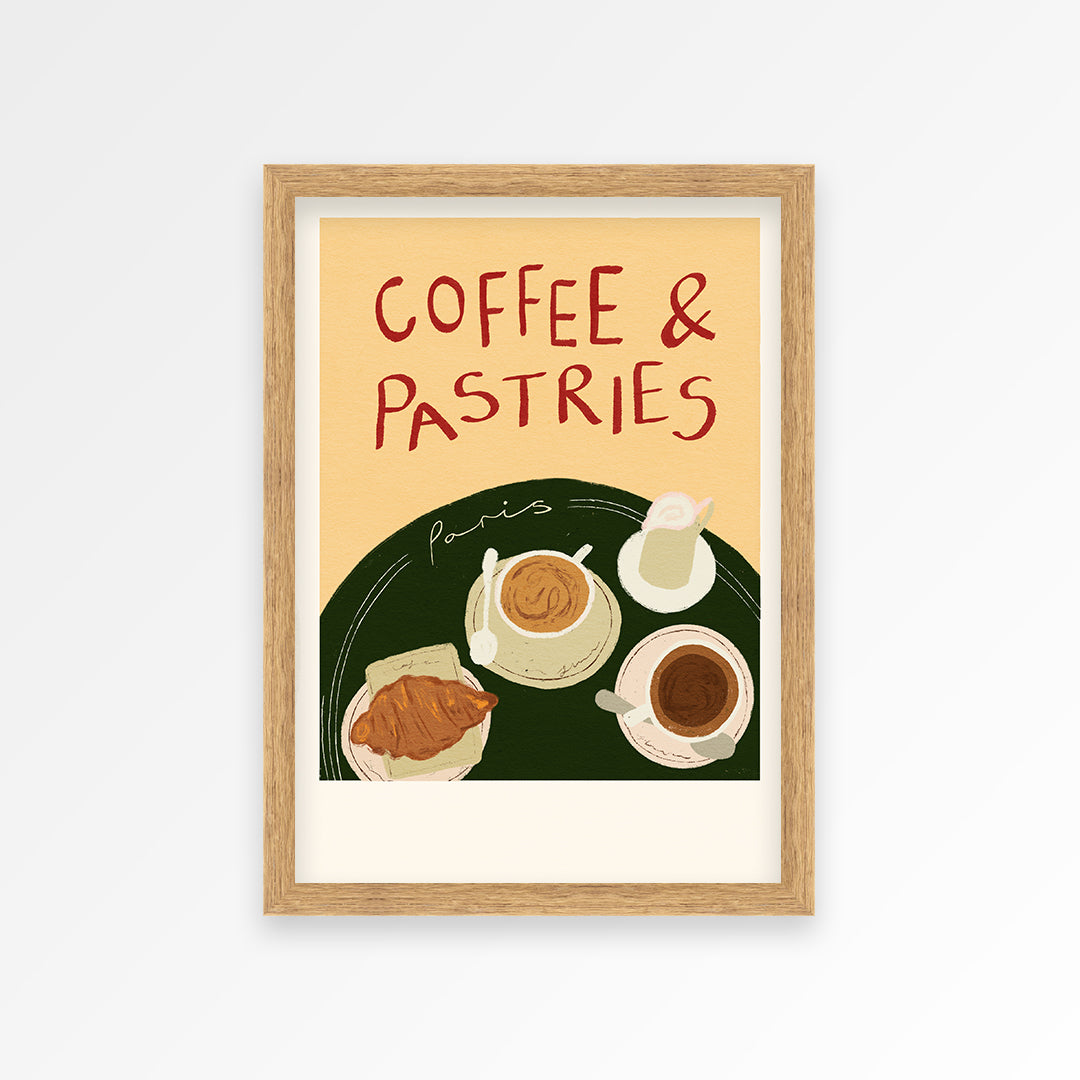 Coffee & Pastries in Paris Print