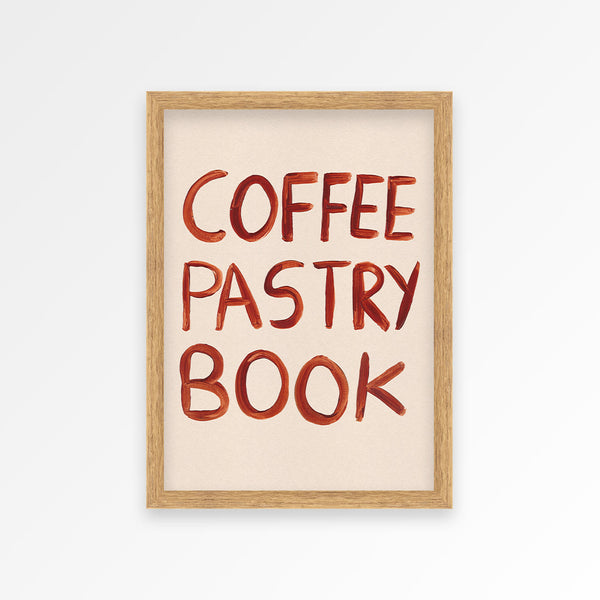 Coffee Pastry Book Print