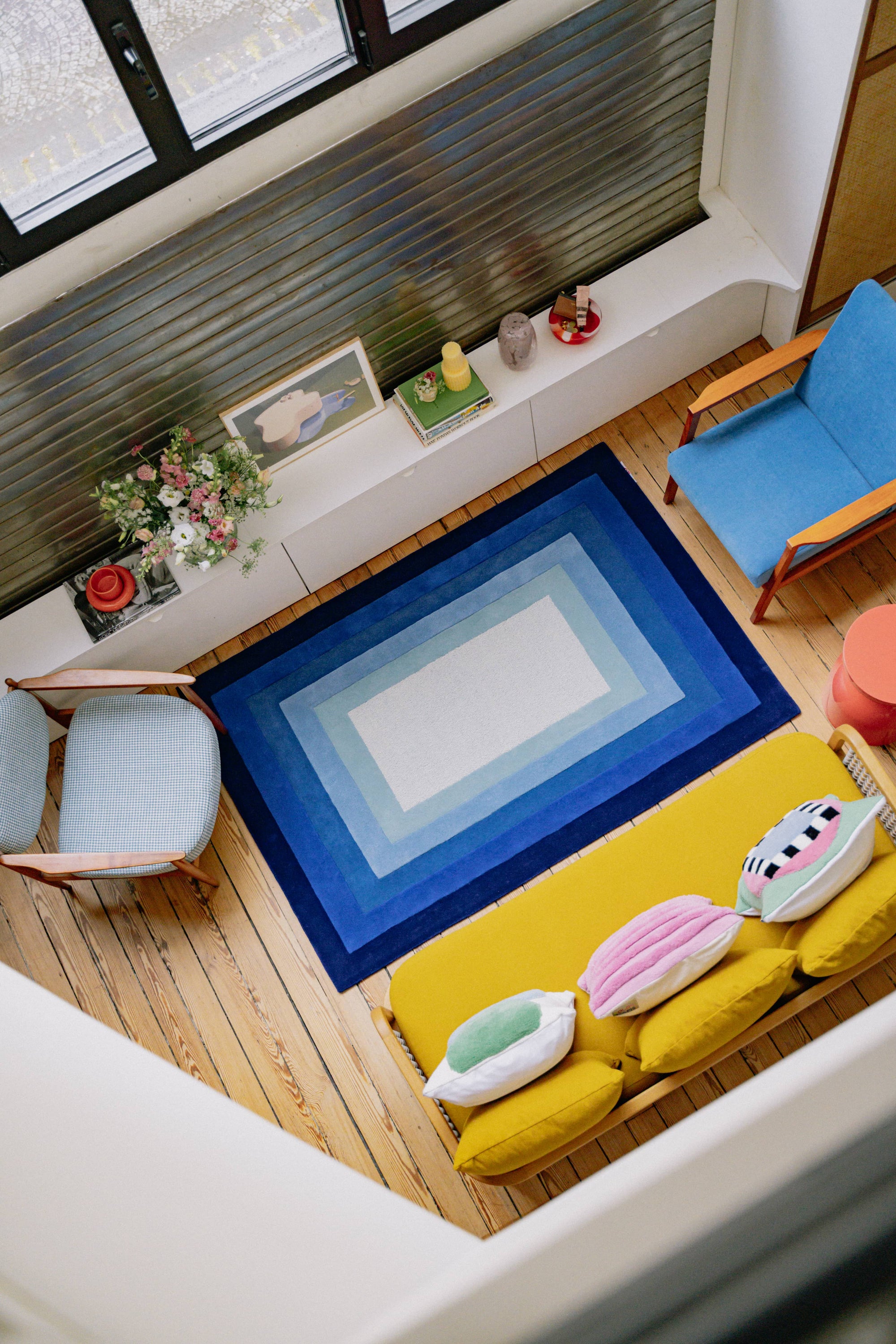 Blue Lens Rug