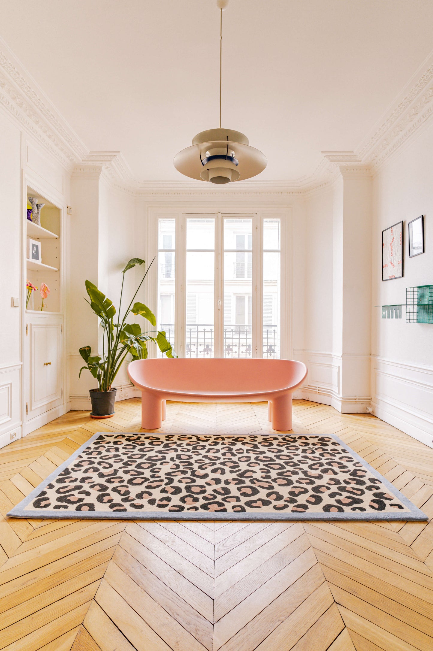 Blue Leopard Rug