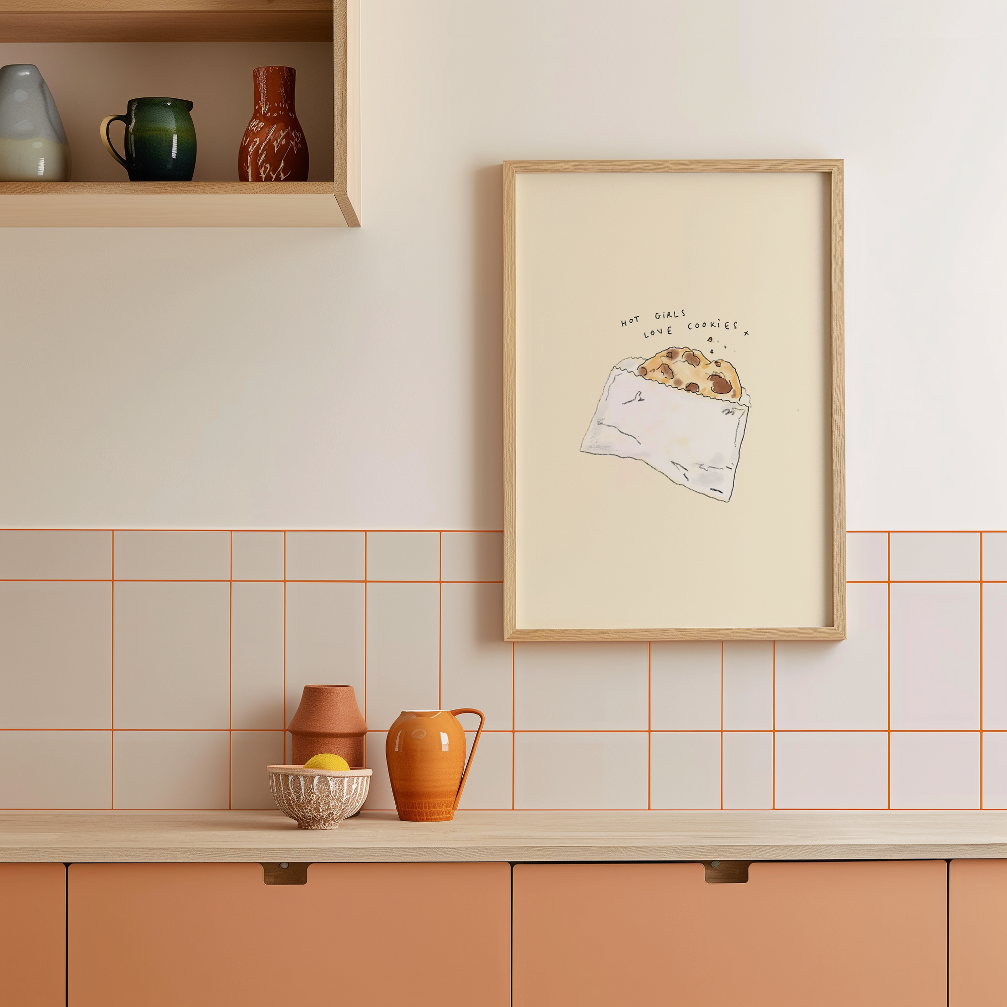 Hot Girls Love Cookies Print
