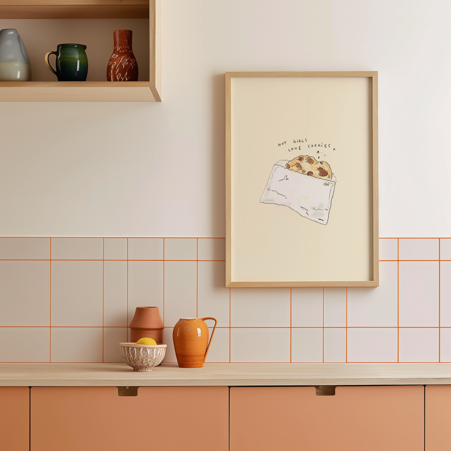 Hot Girls Love Cookies Print