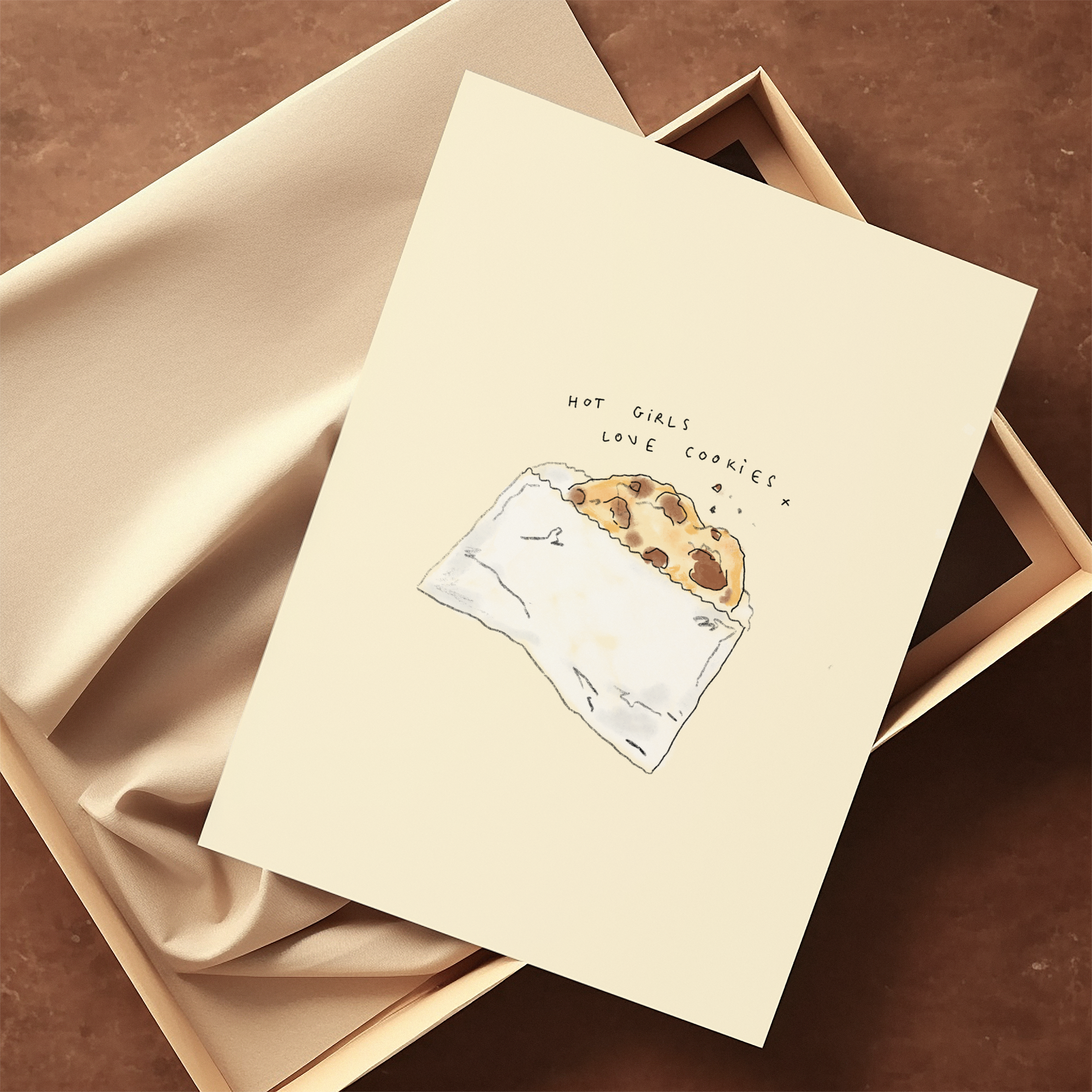 Hot Girls Love Cookies Print