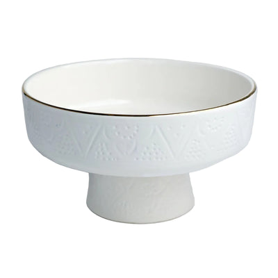 COUPE À FRUITS EMPREINTE BLANC GOLD (9655188390207)