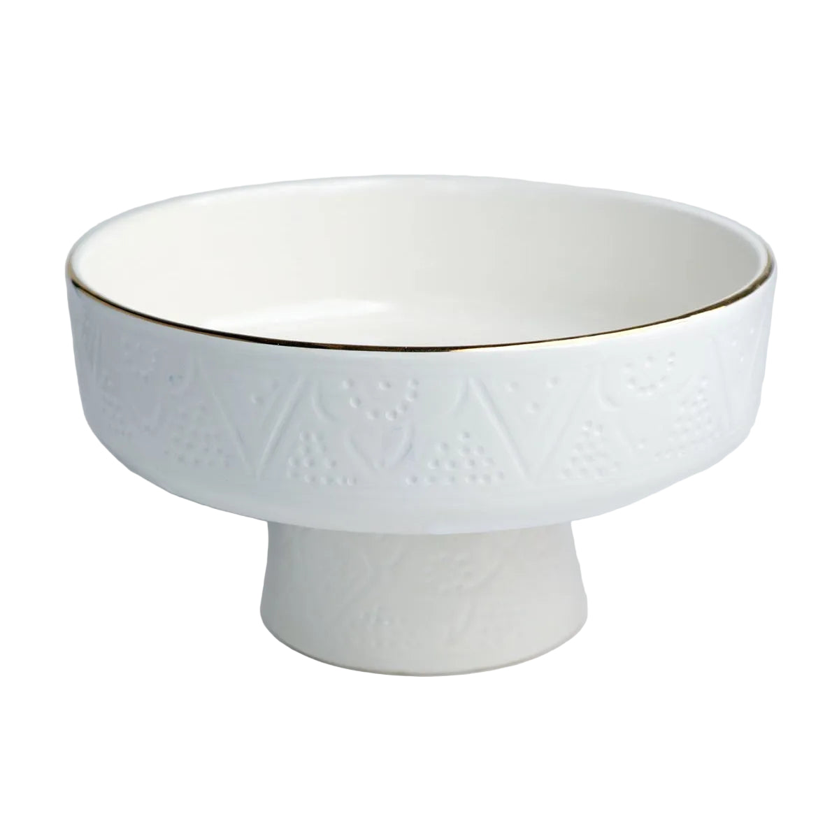 COUPE À FRUITS EMPREINTE BLANC GOLD (9655188390207)