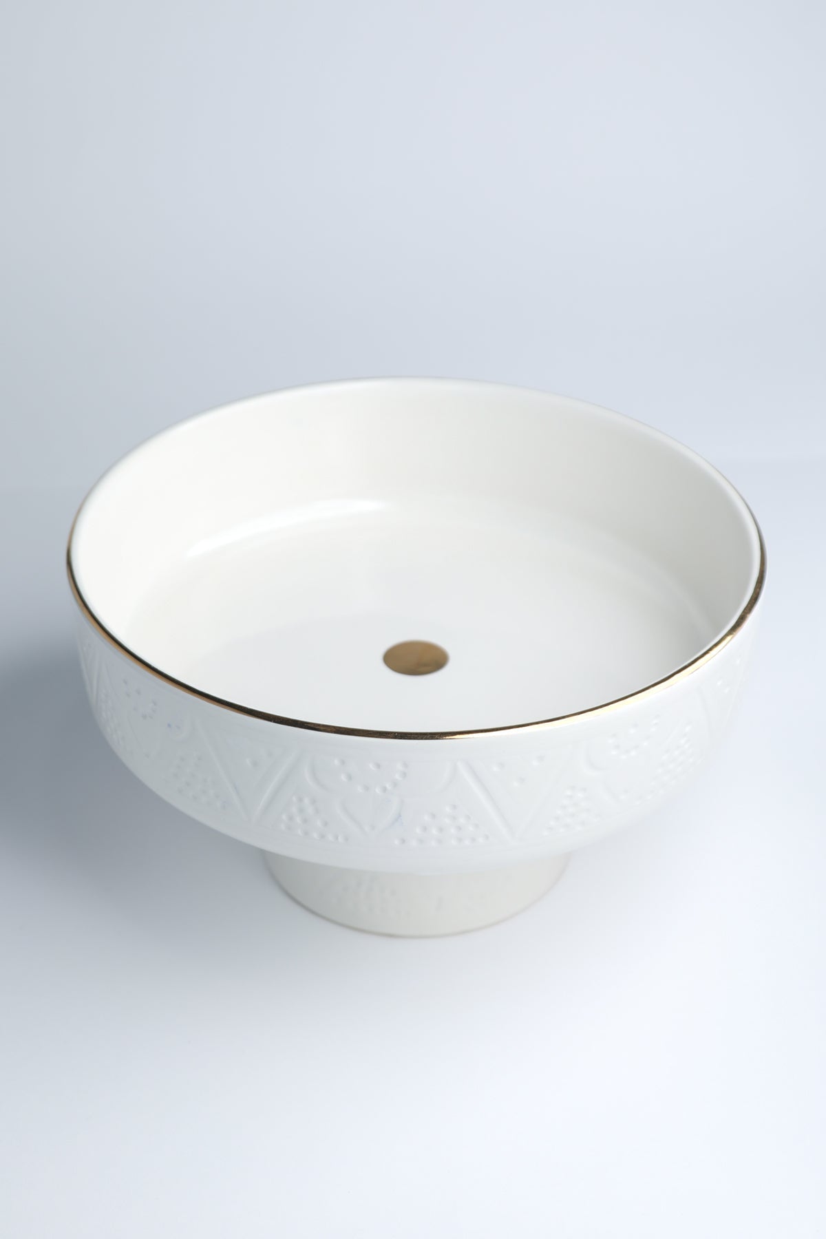 COUPE À FRUITS EMPREINTE BLANC GOLD (9655188390207)