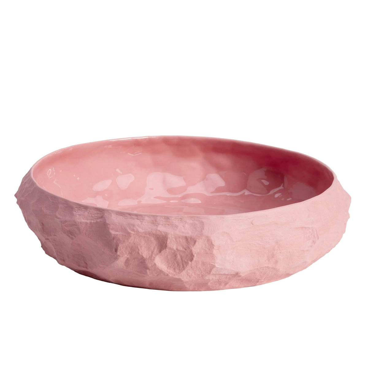 Crockery Pink Largest Flat Bowl
