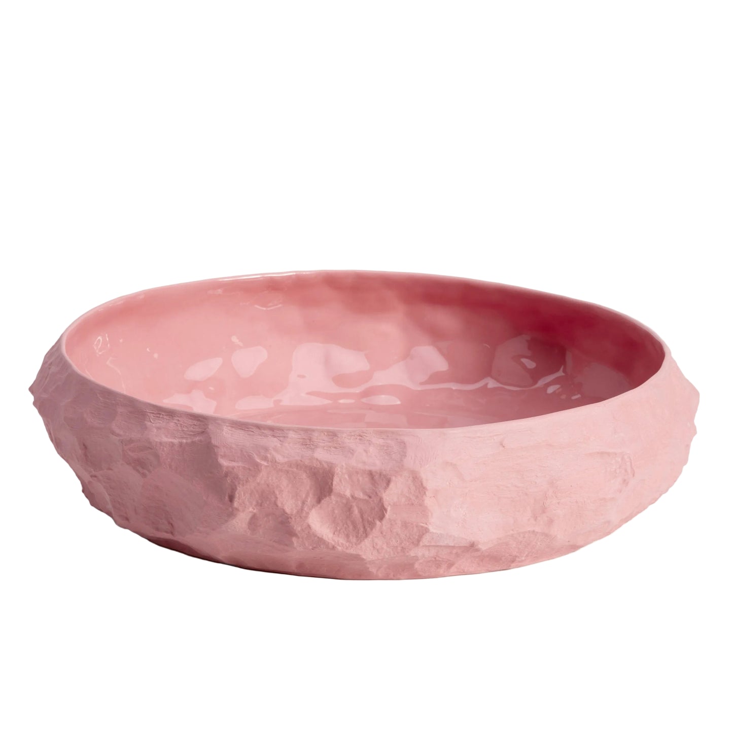 Crockery Pink Largest Flat Bowl