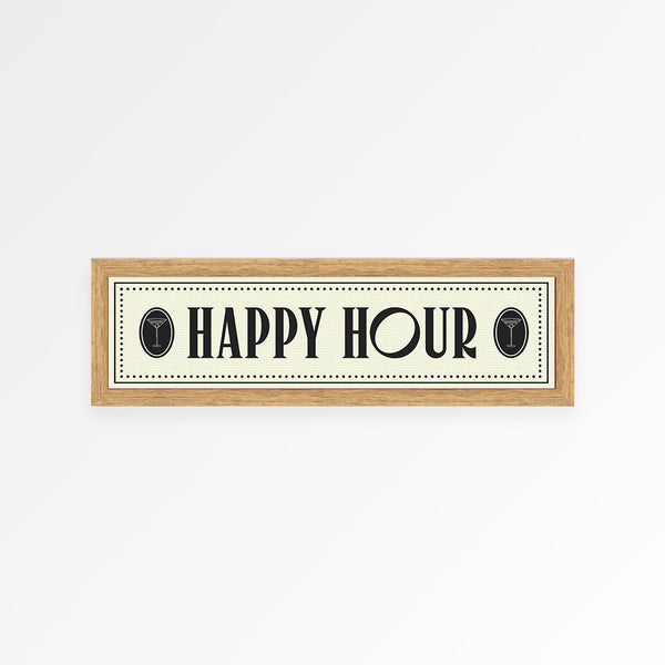 Happy Hour Panoramic Framed Print