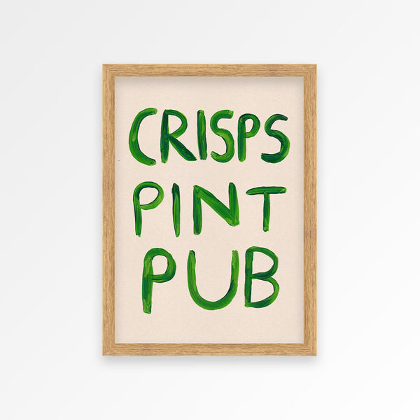 Crisps Pint Pub Print