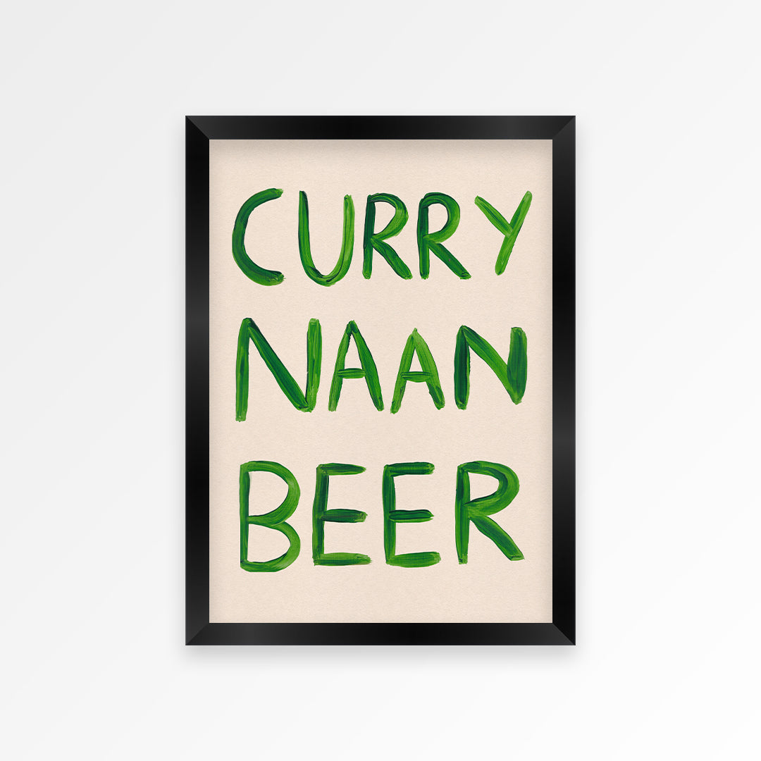 Curry Naan Beer Print