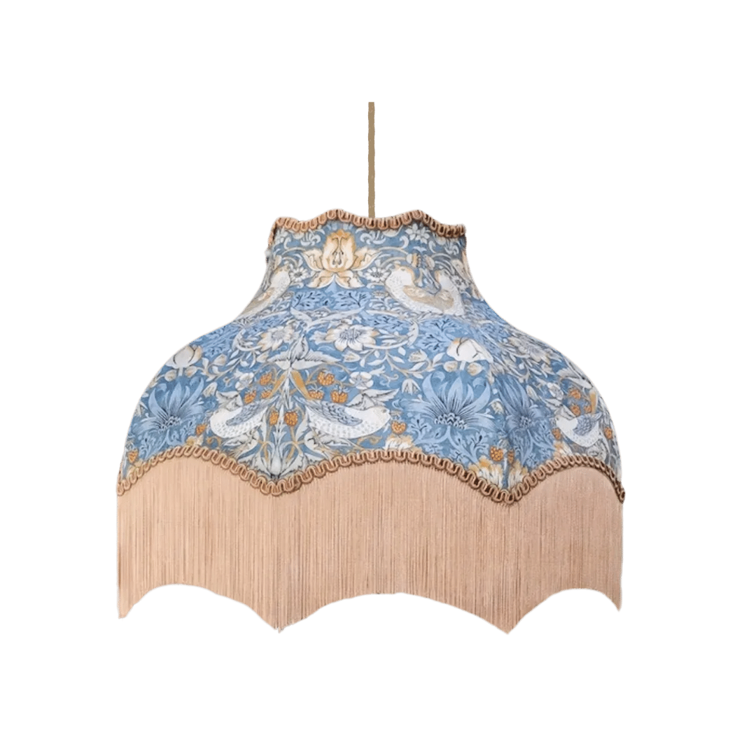 Strawberry Thief Lampshade- Blue