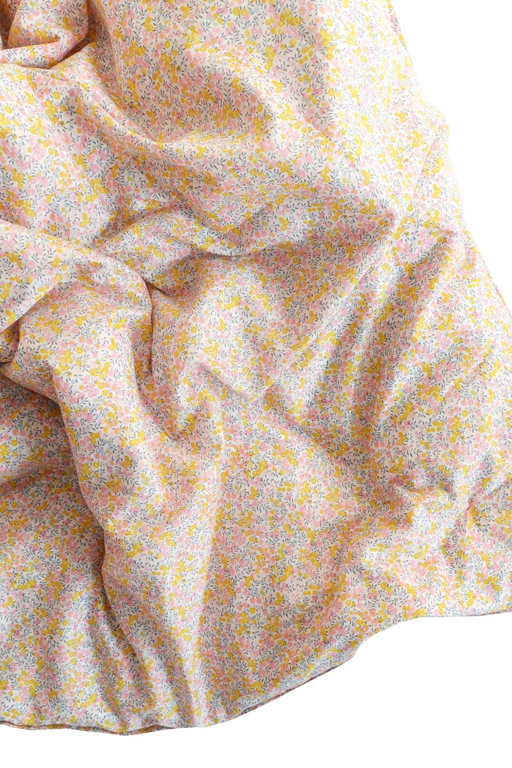 Reversible Heirloom Quilt made with Liberty Fabric BETSY CANDY FLOSS & WILTSHIRE BUD PINK - Coco & Wolf