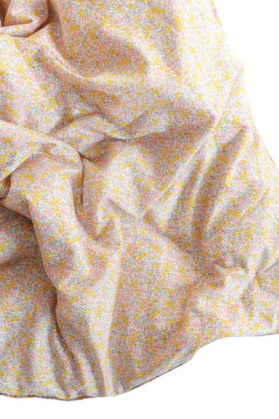 Reversible Heirloom Quilt made with Liberty Fabric BETSY CANDY FLOSS & WILTSHIRE BUD PINK - Coco & Wolf