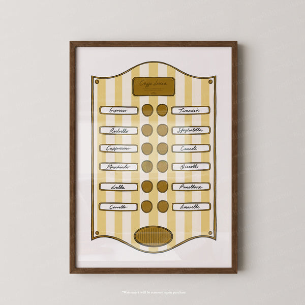 Caffe Lucia Yellow Stripe