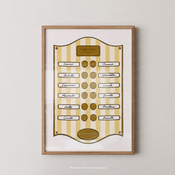 Caffe Lucia Yellow Stripe
